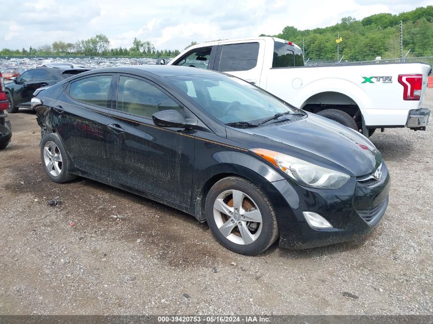 2013 Hyundai Elantra Gls VIN: 5NPDH4AEXDH313478 Lot: 39420753