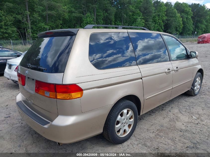 2002 Honda Odyssey Ex-L VIN: 2HKRL18052H549692 Lot: 39420809