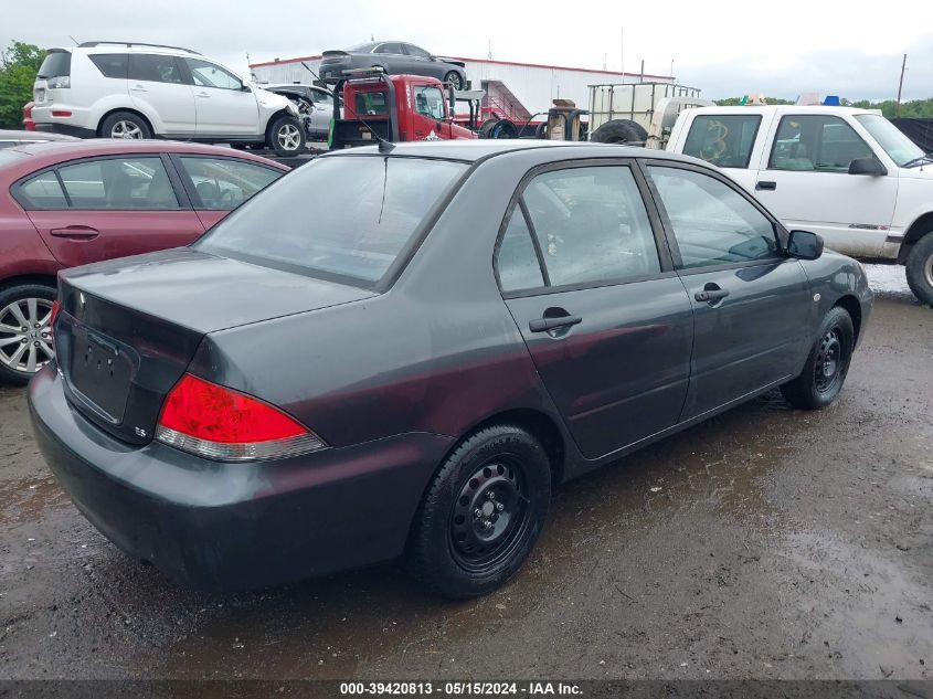 2004 Mitsubishi Lancer Es VIN: JA3AJ26E04U057280 Lot: 39420813