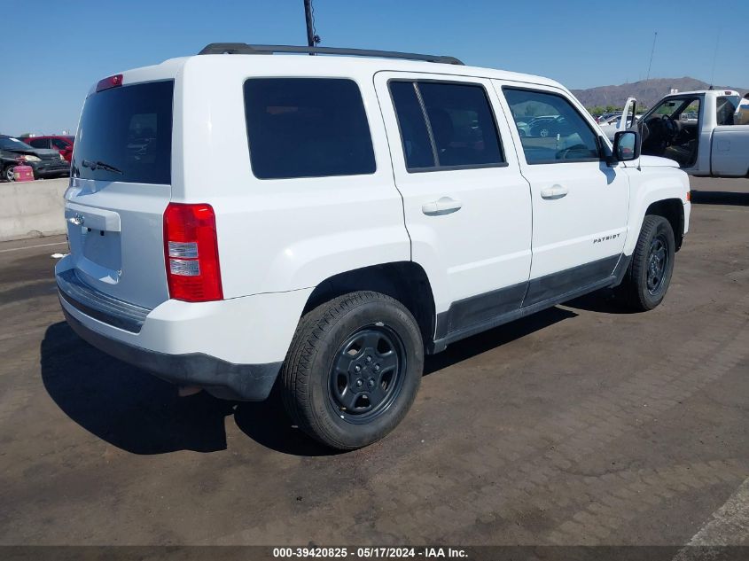 2016 Jeep Patriot Sport VIN: 1C4NJRBB3GD535462 Lot: 39420825