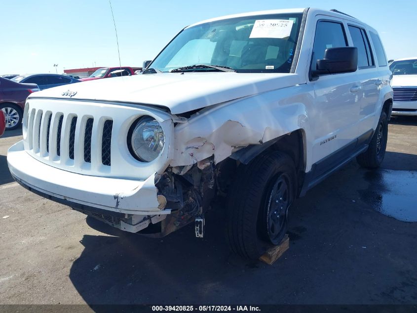 2016 Jeep Patriot Sport VIN: 1C4NJRBB3GD535462 Lot: 39420825