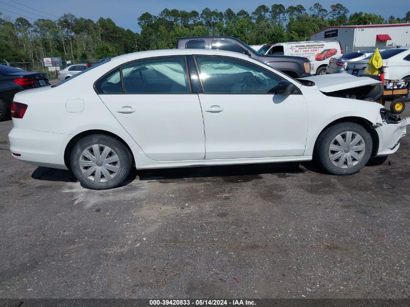 2016 Volkswagen Jetta 1.4T S VIN: 3VW267AJ9GM393458 Lot: 39420833