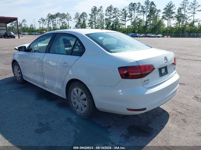 2016 Volkswagen Jetta 1.4T S VIN: 3VW267AJ9GM393458 Lot: 39420833