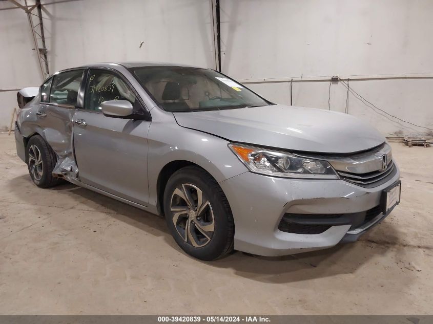 2017 Honda Accord Lx VIN: 1HGCR2F40HA105170 Lot: 39420839