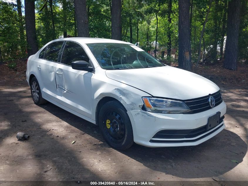 2015 Volkswagen Jetta 2.0L S VIN: 3VW2K7AJ6FM301314 Lot: 39420840