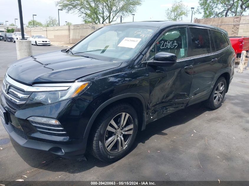 2017 Honda Pilot Ex-L VIN: 5FNYF5H57HB021407 Lot: 39420863