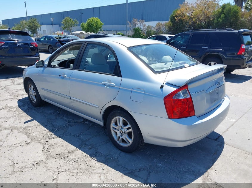 2004 Kia Spectra Ex/Lx VIN: KNAFE122345044385 Lot: 39420880