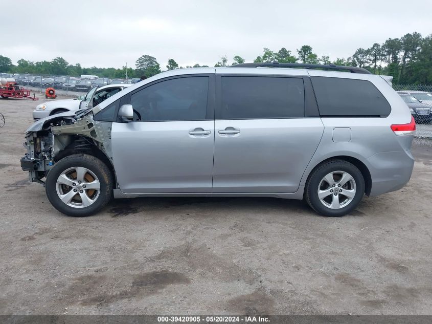 2012 Toyota Sienna Le V6 8 Passenger VIN: 5TDKK3DC8CS256221 Lot: 39420905