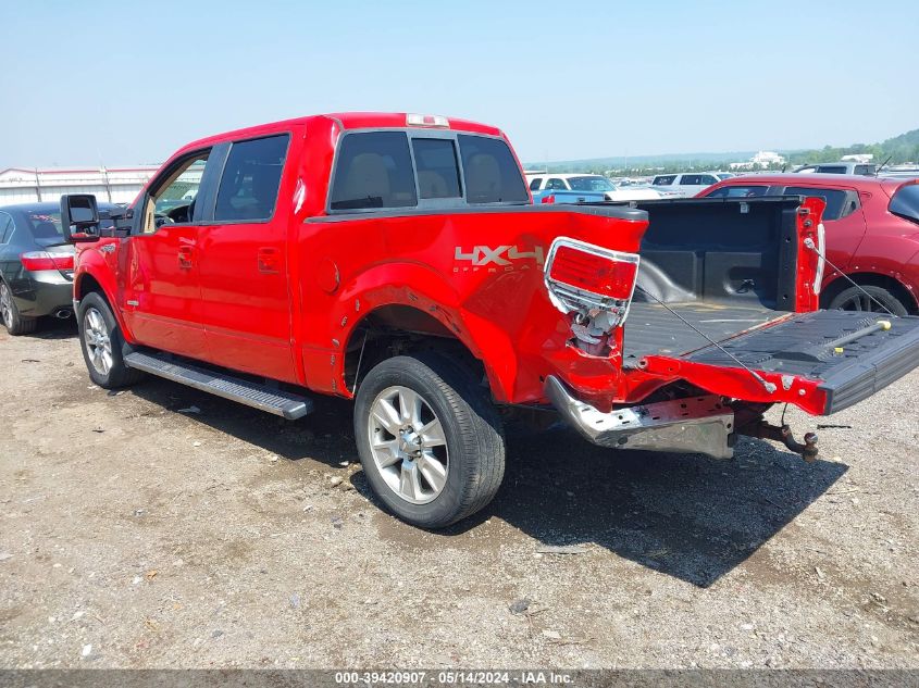 2012 Ford F-150 Lariat VIN: 1FTFW1ET3CFC95968 Lot: 39420907