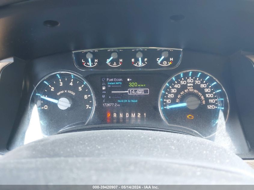 2012 Ford F-150 Lariat VIN: 1FTFW1ET3CFC95968 Lot: 39420907