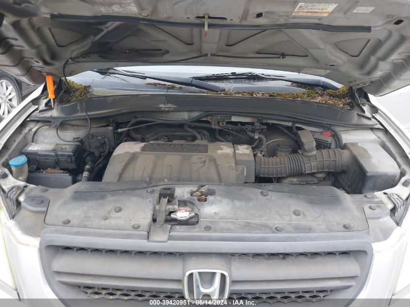 2005 Honda Pilot Ex-L VIN: 5FNYF18505B005487 Lot: 39420951