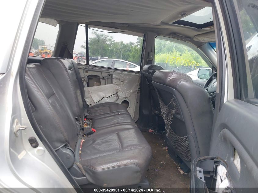 2005 Honda Pilot Ex-L VIN: 5FNYF18505B005487 Lot: 39420951