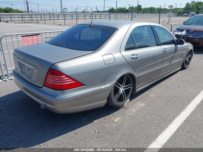 2003 Mercedes-Benz S-Class 4.3L VIN: WDBNG83J63A328251 Lot: 39420966