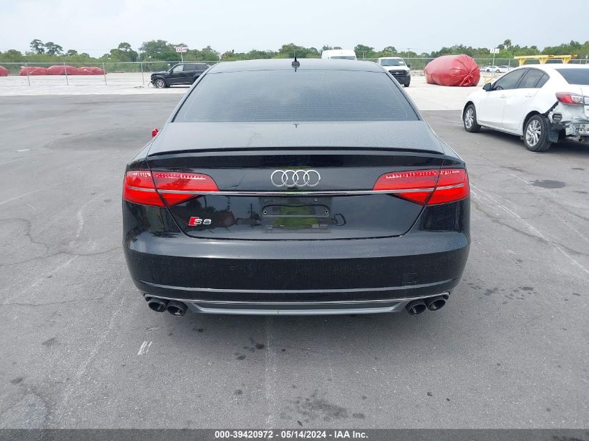 2016 Audi S8 4.0T VIN: WAUJSAFD2GN001269 Lot: 39420972