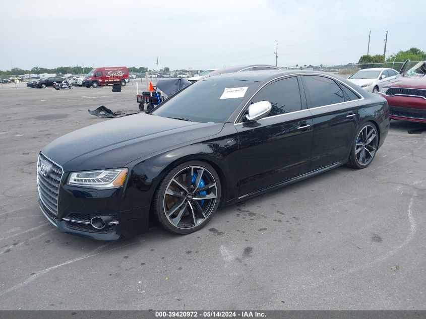 2016 Audi S8 4.0T VIN: WAUJSAFD2GN001269 Lot: 39420972