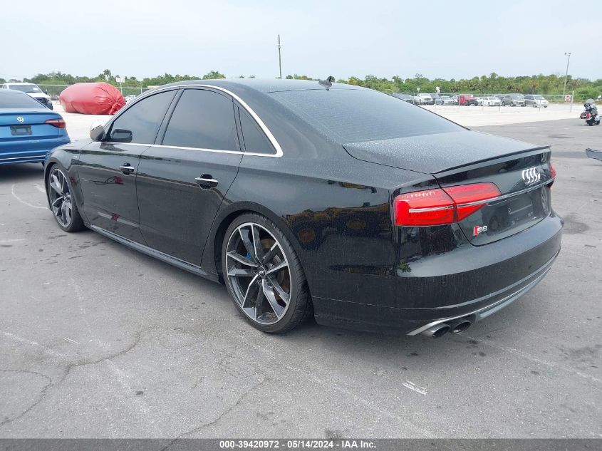 2016 Audi S8 4.0T VIN: WAUJSAFD2GN001269 Lot: 39420972