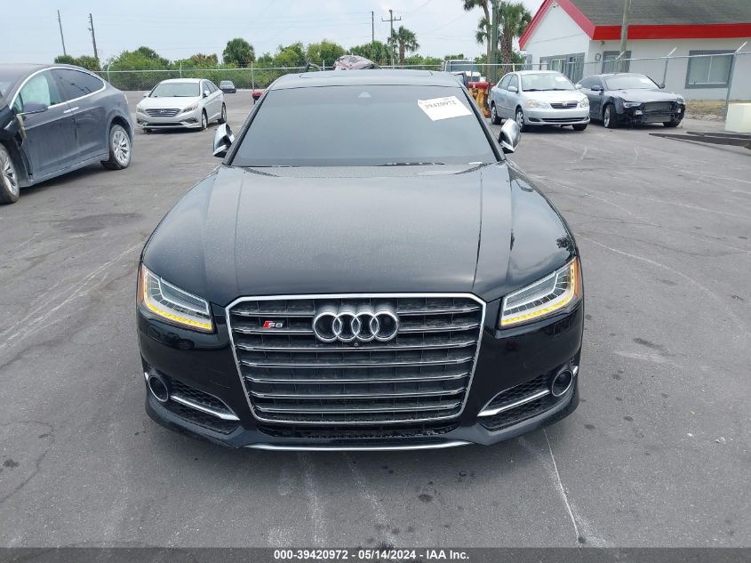 2016 Audi S8 4.0T VIN: WAUJSAFD2GN001269 Lot: 39420972