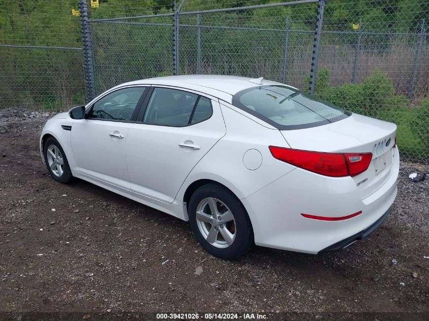 2015 Kia Optima Lx VIN: KNAGM4A74F5571487 Lot: 39421026