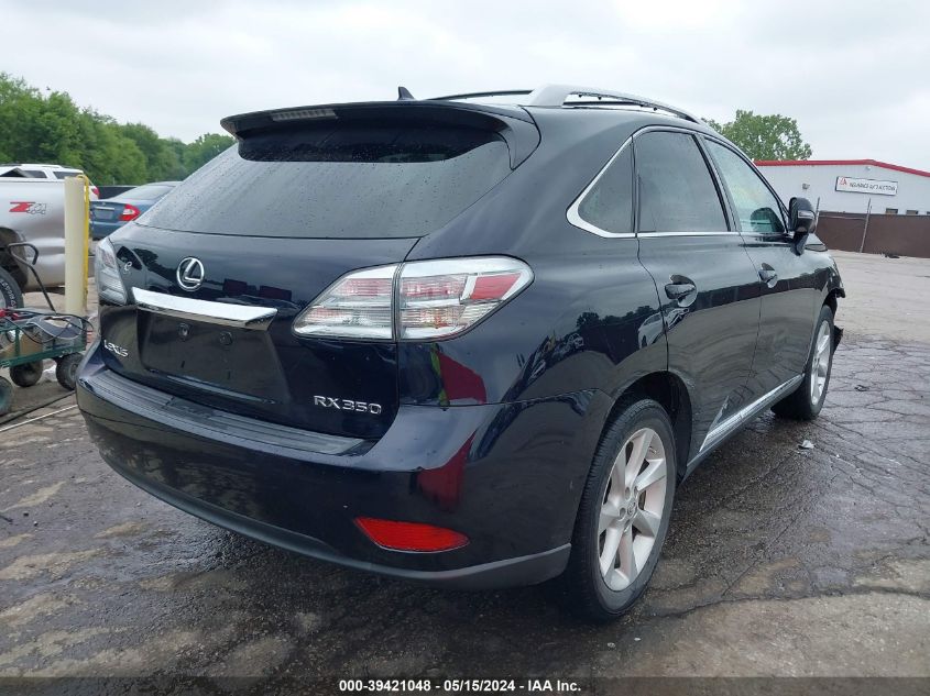 2010 Lexus Rx 350 VIN: 2T2BK1BA1AC064260 Lot: 39421048