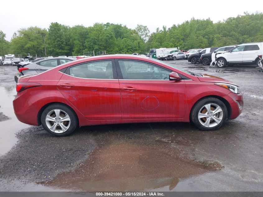 2016 Hyundai Elantra Value Edition VIN: 5NPDH4AE7GH768597 Lot: 39421080