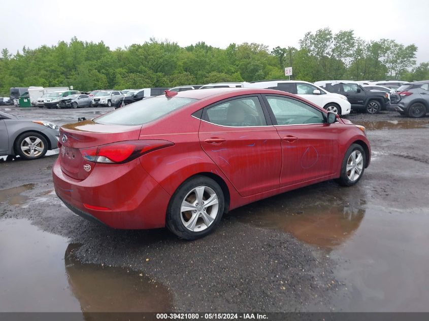 2016 Hyundai Elantra Value Edition VIN: 5NPDH4AE7GH768597 Lot: 39421080