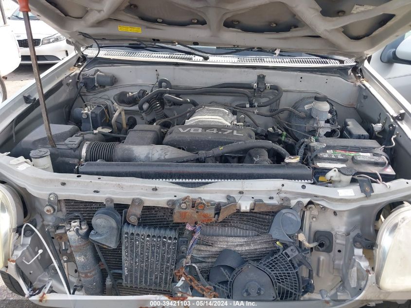 2004 Toyota Sequoia Sr5 V8 VIN: 5TDZT34A34S219928 Lot: 39421103