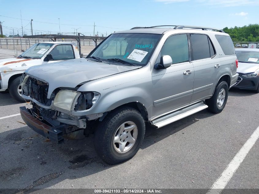 2004 Toyota Sequoia Sr5 V8 VIN: 5TDZT34A34S219928 Lot: 39421103