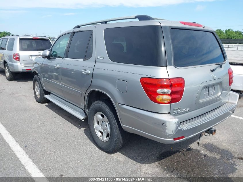 2004 Toyota Sequoia Sr5 V8 VIN: 5TDZT34A34S219928 Lot: 39421103