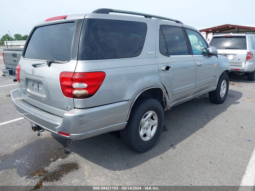 2004 Toyota Sequoia Sr5 V8 VIN: 5TDZT34A34S219928 Lot: 39421103