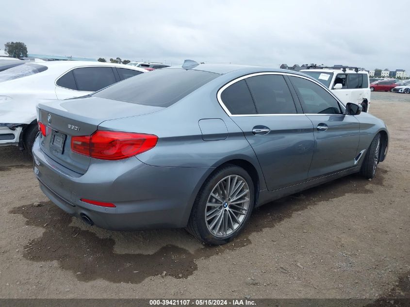 2018 BMW 530I VIN: WBAJA5C54JWA37704 Lot: 39421107