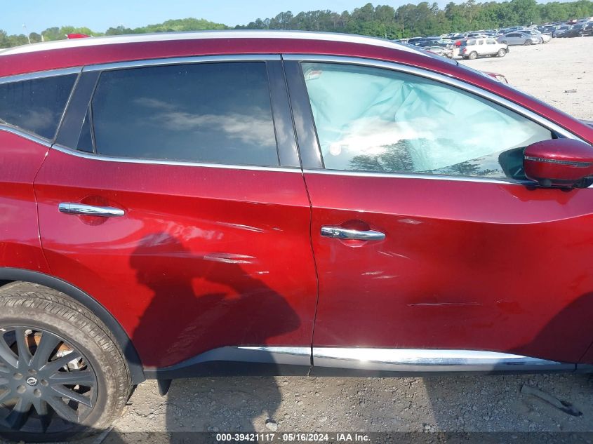 2023 Nissan Murano Sl Intelligent Awd VIN: 5N1AZ2CSXPC130455 Lot: 39421117