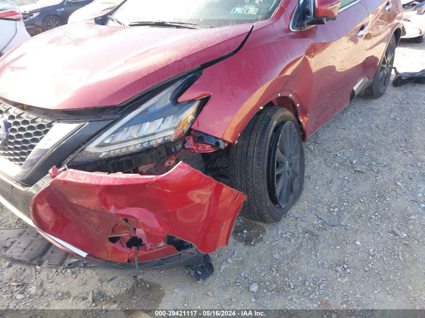 2023 Nissan Murano Sl Intelligent Awd VIN: 5N1AZ2CSXPC130455 Lot: 39421117