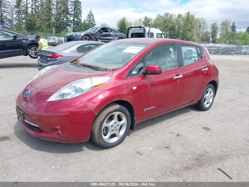 2012 Nissan Leaf Sl VIN: JN1AZ0CPXCT025433 Lot: 39421122