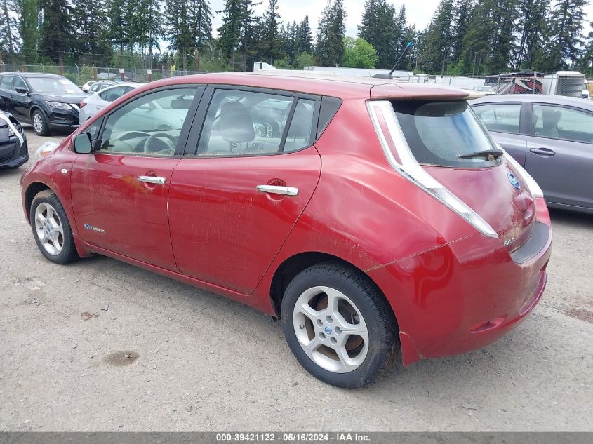 2012 Nissan Leaf Sl VIN: JN1AZ0CPXCT025433 Lot: 39421122