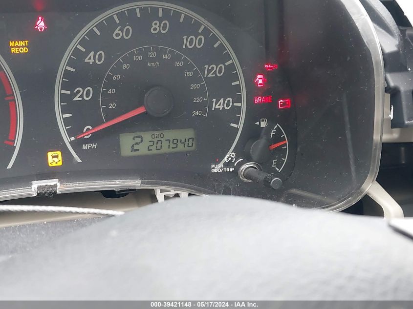 2011 Toyota Corolla Le VIN: JTDBU4EE5B9162570 Lot: 39421148