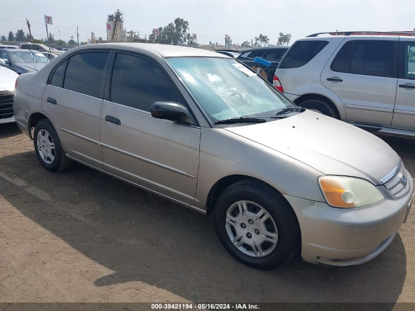 2001 Honda Civic Lx VIN: 2HGES16571H565823 Lot: 39421194