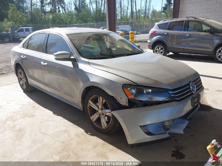 2013 Volkswagen Passat 2.5L Se VIN: 1VWBP7A33DC139739 Lot: 39421218