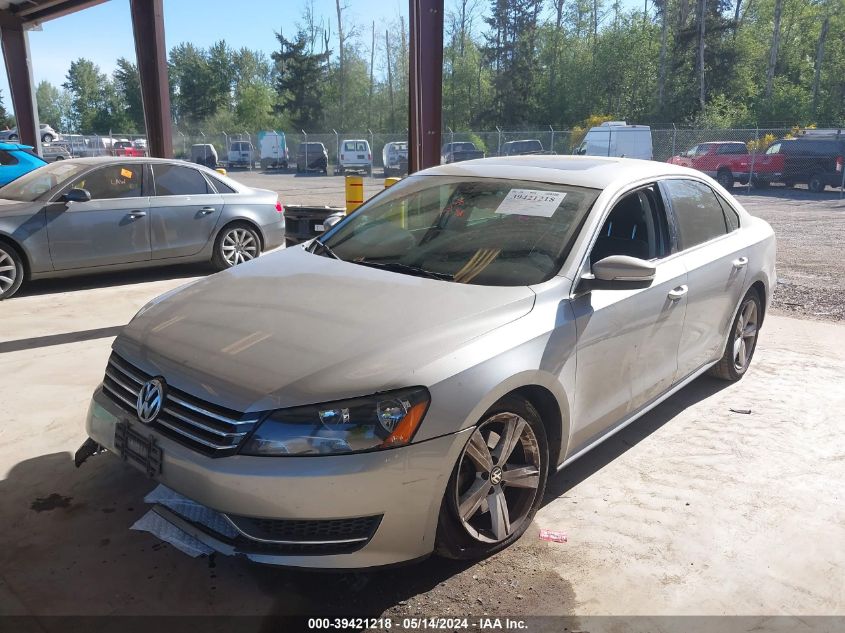 2013 Volkswagen Passat 2.5L Se VIN: 1VWBP7A33DC139739 Lot: 39421218