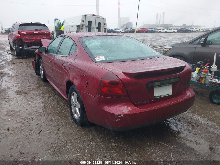 2005 Pontiac Grand Prix VIN: 2G2WP522451289255 Lot: 39421228