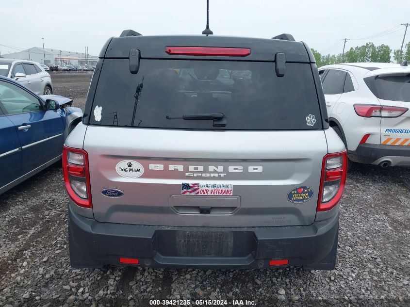 2021 Ford Bronco Sport Outer Banks VIN: 3FMCR9C6XMRB15682 Lot: 39421235