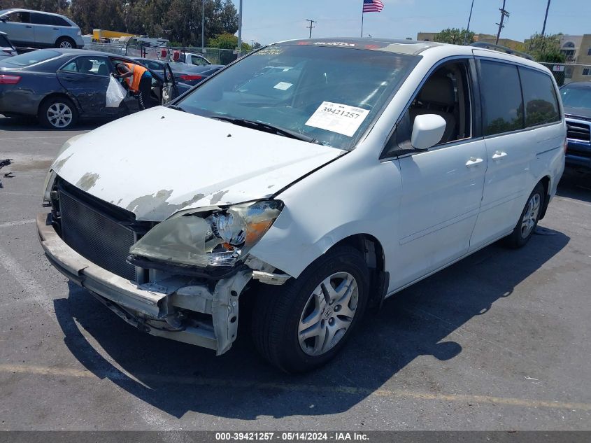 2007 Honda Odyssey Ex-L VIN: 5FNRL38727B061881 Lot: 39421257