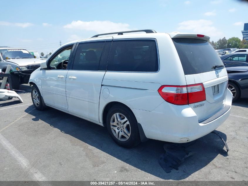 2007 Honda Odyssey Ex-L VIN: 5FNRL38727B061881 Lot: 39421257