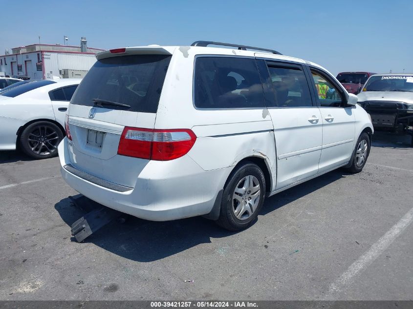 2007 Honda Odyssey Ex-L VIN: 5FNRL38727B061881 Lot: 39421257