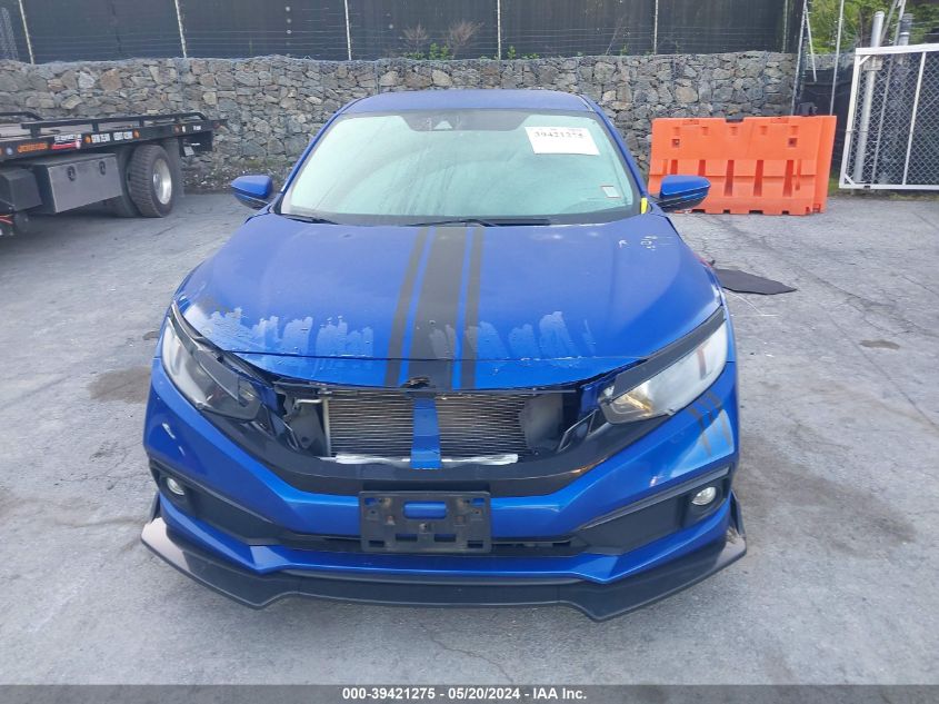 2019 Honda Civic Sport VIN: 2HGFC2F82KH500994 Lot: 39421275