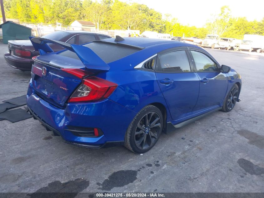 2019 Honda Civic Sport VIN: 2HGFC2F82KH500994 Lot: 39421275