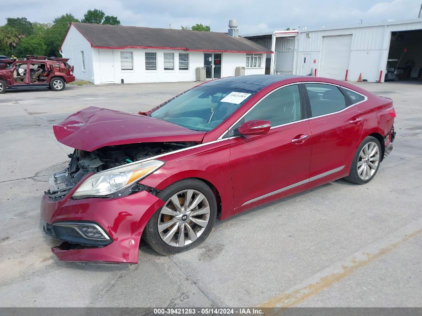 2016 Hyundai Azera Limited VIN: KMHFH4JG2GA559832 Lot: 39421283