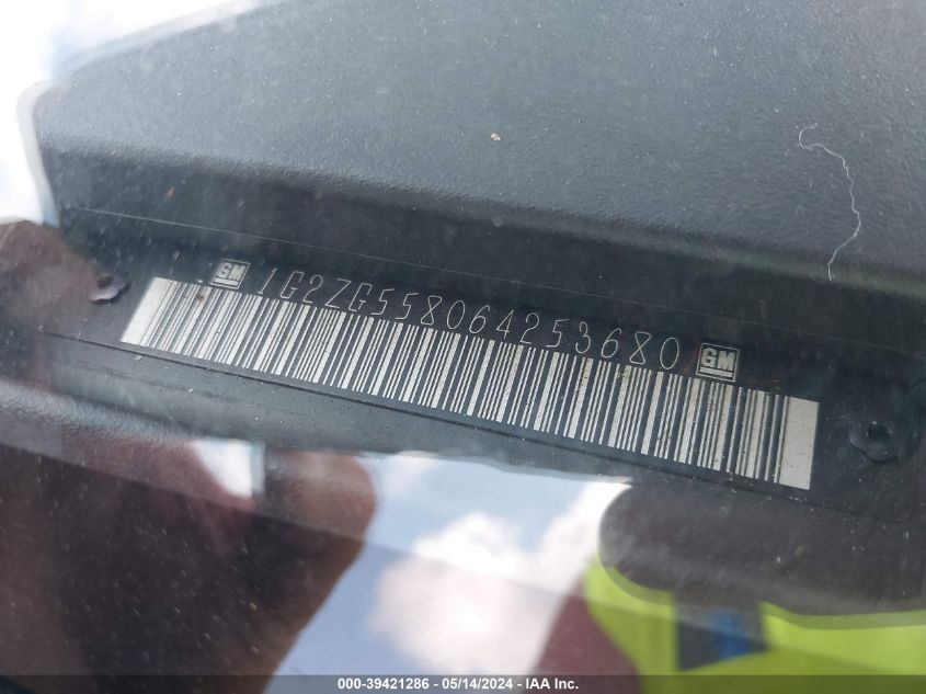 2006 Pontiac G6 Se1 VIN: 1G2ZG558064253680 Lot: 39421286