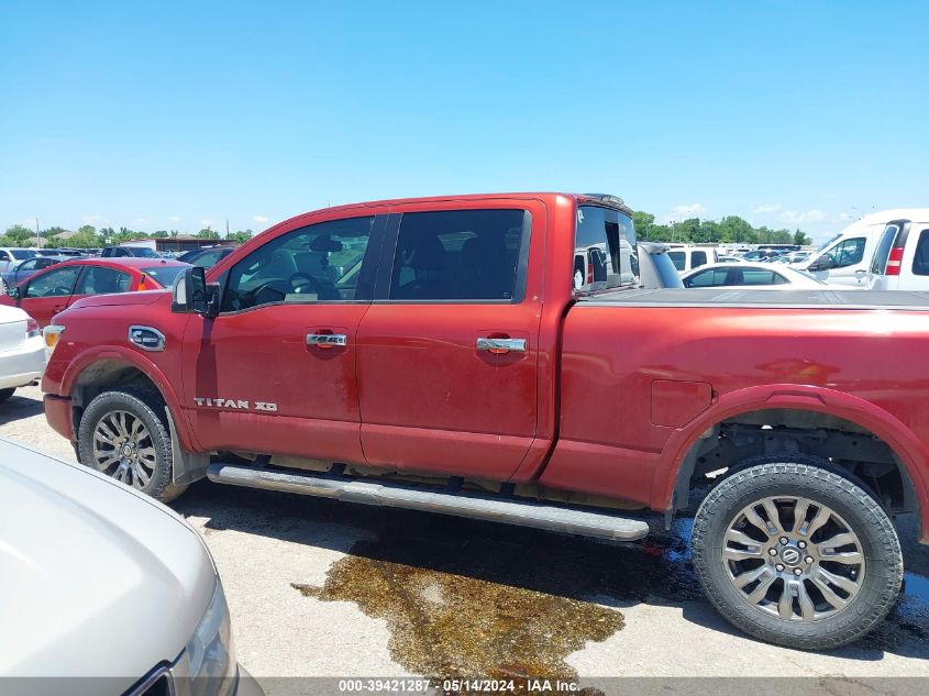 2016 Nissan Titan Xd Platinum Reserve Diesel VIN: 1N6BA1F43GN505899 Lot: 39421287