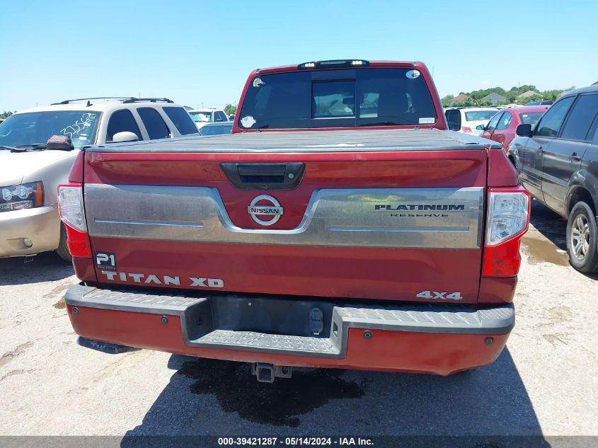 2016 Nissan Titan Xd Platinum Reserve Diesel VIN: 1N6BA1F43GN505899 Lot: 39421287