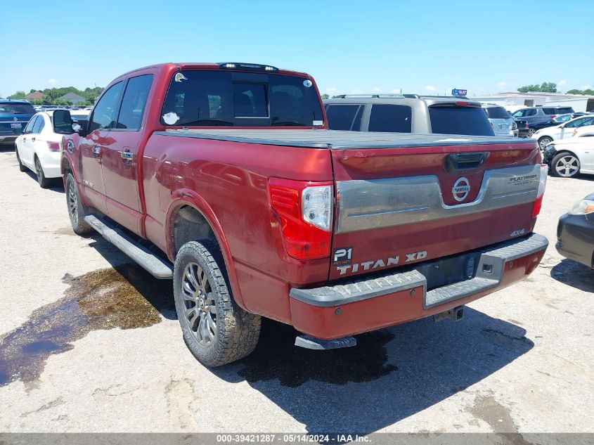 2016 Nissan Titan Xd Platinum Reserve Diesel VIN: 1N6BA1F43GN505899 Lot: 39421287